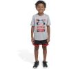 imageadidas boys 2 Piece Game Time Short SetMedium Grey Heather
