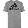 imageadidas Boys Plus Size Short Sleeve Aeroready Performance Logo Tee TShirtDark Gray