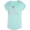 imageadidas Girls Short Sleeve Cotton Essential TShirt TopClear Mint