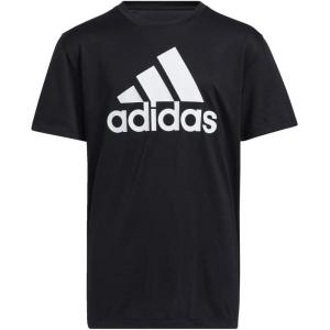 imageadidas Boys Plus Size Short Sleeve Aeroready Performance Logo Tee TShirtBlack