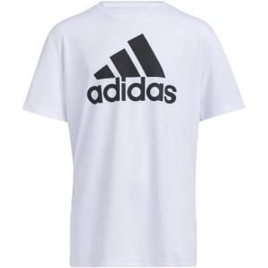 imageadidas Boys Plus Size Short Sleeve Aeroready Performance Logo Tee TShirtWhite