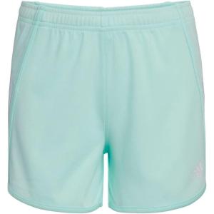 imageadidas Girls Elastic Waistband 3 Stripe Mesh ShortIce Mint