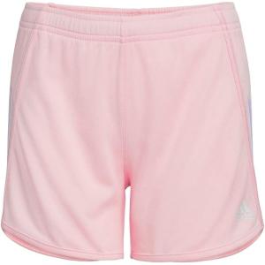 imageadidas Girls Elastic Waistband 3 Stripe Mesh ShortMedium Pink