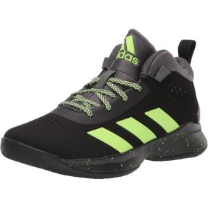 imageadidas UnisexChild Cross Em Up 5 Wide Basketball ShoeBlackSignal GreenGrey