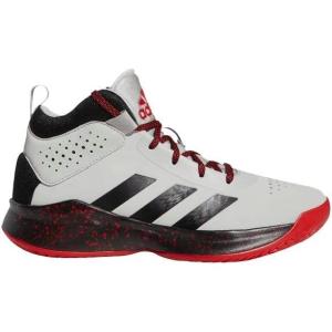 imageadidas UnisexChild Cross Em Up 5 Wide Basketball ShoeGreyBlackScarlet