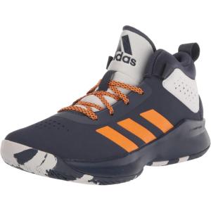 imageadidas UnisexChild Cross Em Up 5 Wide Basketball ShoeShadow NavyBright OrangeDash Grey