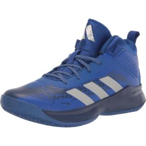 imageadidas UnisexChild Cross Em Up 5 Wide Basketball ShoeTeam Royal BlueSilver Metallic