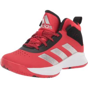 imageadidas UnisexChild Cross Em Up 5 Wide Basketball ShoeVivid RedSilver MetallicBlack Wide