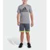 imageadidas Boys Elastic Waistband Winner ShortGreyGreen