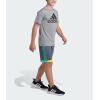 imageadidas Boys Elastic Waistband Winner ShortGreyGreen