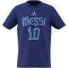 imageadidas Boys Messi Name ampamp Number Graphic TShirtSemi Lucid Blue