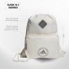 imageadidas Classic 3Stripes 20 Sackpack Black One Size Fits AllAlumina BeigeGrey Four