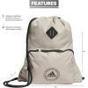 imageadidas Classic 3Stripes 20 Sackpack Black One Size Fits AllWonder BeigeBlack