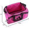 imageadidas Diablo Power Gym Small Duffel Bag for Men and Women  Lightweight for Sports and TravelIntense PinkBlack