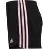 imageadidas Girls 3Stripes Mesh ShortsAdi BlackPink