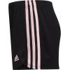 imageadidas Girls 3Stripes Mesh ShortsBlackPink Gradient