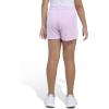 imageadidas Girls 3Stripes Mesh ShortsBliss Lilac