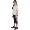 imageadidas Girls Big Short Sleeve Tee TShirtOatmeal Heather