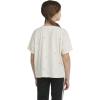imageadidas Girls Big Short Sleeve Tee TShirtOatmeal Heather