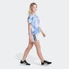 imageadidas Girls Big Short Sleeve Tee TShirtWhite With Blue