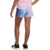 imageadidas Girls Elastic Waistband with Inner Drawcord Woven Athletic ShortsCrew Blue