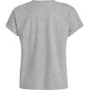 imageadidas Girls Short Sleeve Dolman Waist Heather TeeMedium Grey Heather