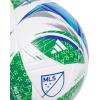 imageadidas MLS Soccer BallLeague WhiteGreenGlory BlueSolar Blue