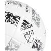 imageadidas MLS Soccer BallLeague WhiteSilver MetallicBlack