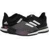 imageadidas Mens Solecourt Clay Primeblue Tennis ShoeBlackWhiteGrey