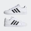 imageadidas UnisexChild Grand Court SneakersCloud WhiteCore BlackCloud White