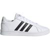 imageadidas UnisexChild Grand Court SneakersCloud WhiteCore BlackCloud White