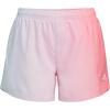 imageadidas Girls Elastic Waistband with Inner Drawcord Woven Athletic ShortsClear Pink