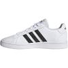 imageadidas UnisexChild Grand Court SneakersCloud WhiteCore BlackCloud White