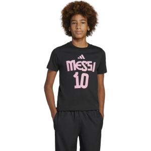 imageadidas Boys Messi Name ampamp Number Graphic TShirtBlack