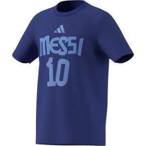 imageadidas Boys Messi Name ampamp Number Graphic TShirtSemi Lucid Blue