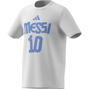 imageadidas Boys Messi Name ampamp Number Graphic TShirtWhite
