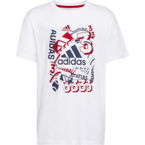 imageadidas Boys Short Sleeve Americana TeeWhite