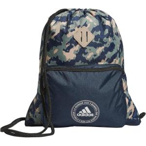 imageadidas Classic 3Stripes 20 Sackpack Black One Size Fits AllEssential Camo Crew Navysilver GreenCrew Navy