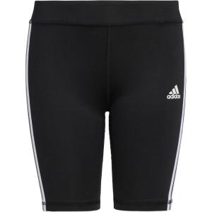 imageadidas Girls Detached Waistband 3 Stripe Bike ShortBlack