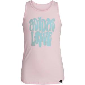 imageadidas Girls Sleeveless Lapped TankClear Pink