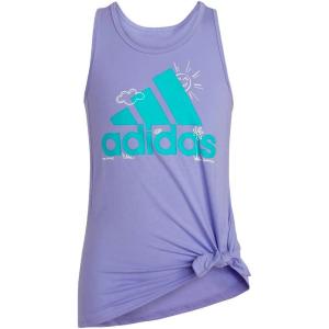 imageadidas Girls Sleeveless Tie Front Tank 22Light Purple