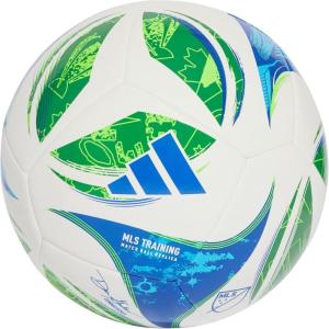 imageadidas MLS Soccer BallTraining WhiteGreenGlory BlueSolar Blue