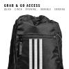 imageadidas Alliance Sackpack Drawstring Backpack Lightweight Small Gym Bag for Women and Men BlackGold MetallicBlack One SizeBlack
