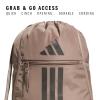 imageadidas Alliance Sackpack Drawstring Backpack Lightweight Small Gym Bag for Women and Men BlackGold MetallicBlack One SizeChalky BrownGunmetal