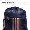 imageadidas Alliance Sackpack Drawstring Backpack Lightweight Small Gym Bag for Women and Men BlackGold MetallicBlack One SizeDark BlueRose Gold