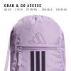 imageadidas Alliance Sackpack Drawstring Backpack Lightweight Small Gym Bag for Women and Men BlackGold MetallicBlack One SizePowder Plum PurpleAurora Plum Purple