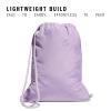 imageadidas Alliance Sackpack Drawstring Backpack Lightweight Small Gym Bag for Women and Men BlackGold MetallicBlack One SizePowder Plum PurpleAurora Plum Purple