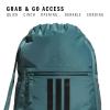 imageadidas Alliance Sackpack Drawstring Backpack Lightweight Small Gym Bag for Women and Men BlackGold MetallicBlack One SizePreloved Teal GreenBlack