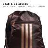 imageadidas Alliance Sackpack Drawstring Backpack Lightweight Small Gym Bag for Women and Men BlackGold MetallicBlack One SizeShadow BrownRose Gold