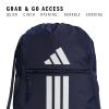 imageadidas Alliance Sackpack Drawstring Backpack Lightweight Small Gym Bag for Women and Men BlackGold MetallicBlack One SizeTeam Navy Blue 2